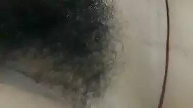 Shy GF hairy pussy capture by boyfriend before sex