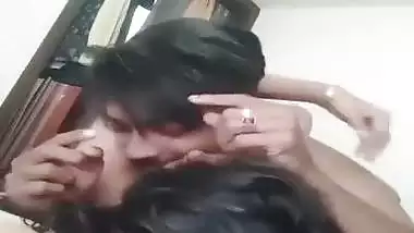 Xxx fucking Indian lovers viral sex in friend apartment