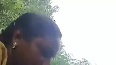 Desi Mallu randi taking dick in the forest