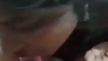 Village lady gives a desi blowjob to her lover