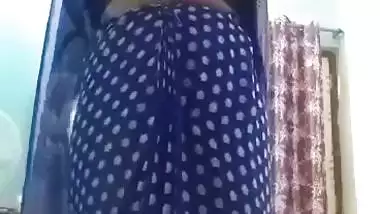 School teacher stripping saree and nude fingering