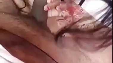 Marathi sex of a Nagpur lady sucking a dick and riding on it