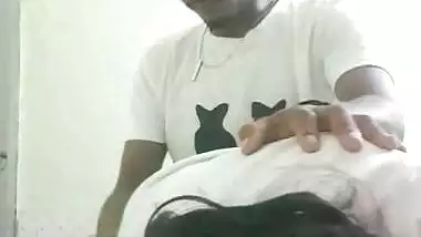 Local sex video of an 18-year-old girl fucking with BF